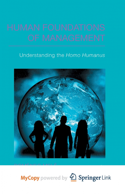 Human Foundations of Management