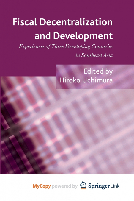 Fiscal Decentralization and Development