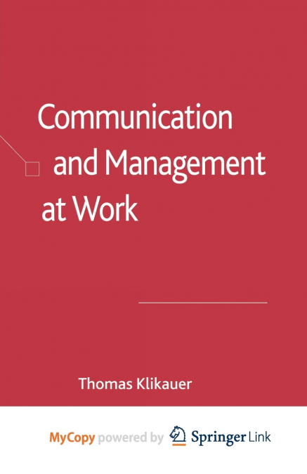 Communication and Management at Work