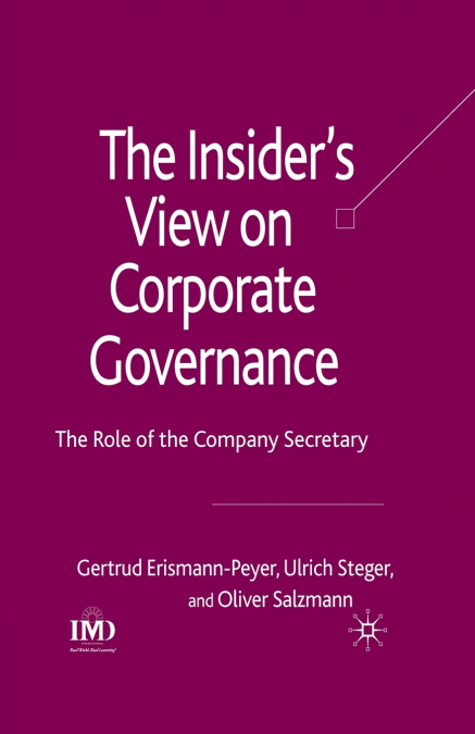 The Insider’s View on Corporate Governance
