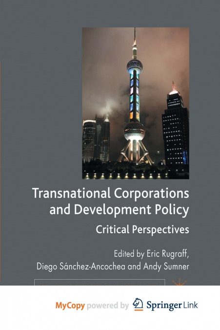 Transnational Corporations and Development Policy