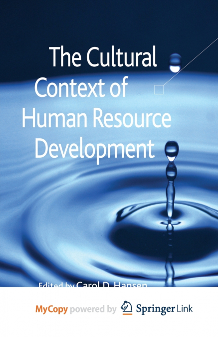 The Cultural Context of Human Resource Development