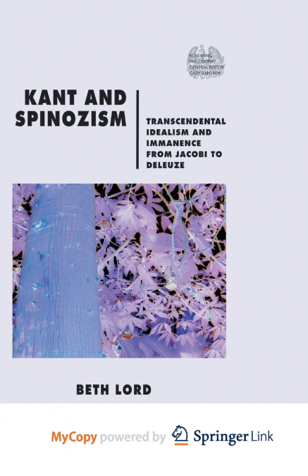 Kant and Spinozism