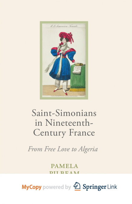 Saint-Simonians in Nineteenth-Century France