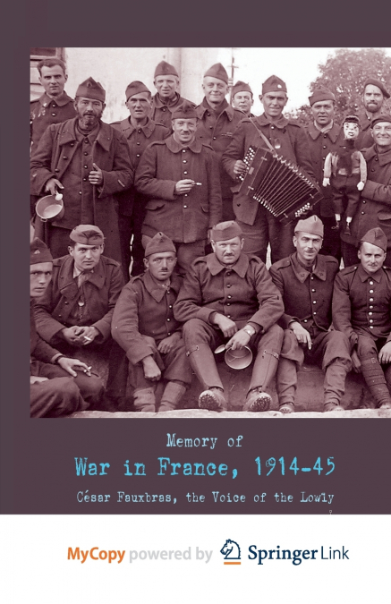 Memory of War in France, 1914-45