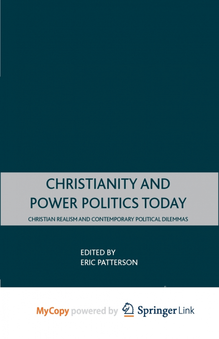 Christianity and Power Politics Today