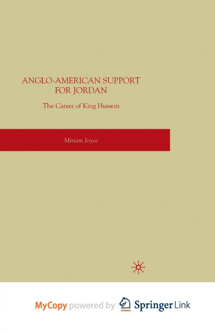Anglo-American Support for Jordan