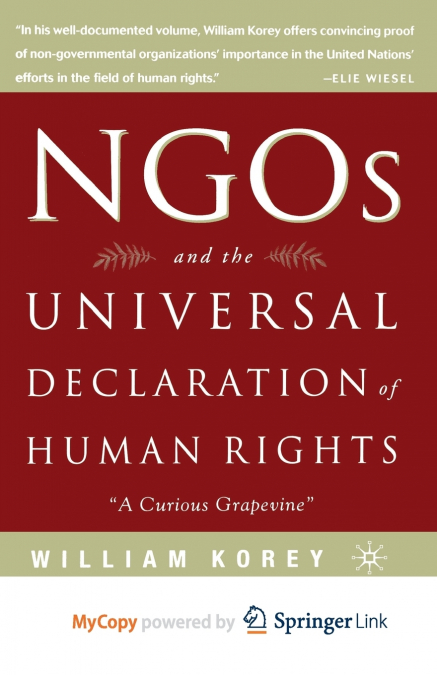 NGO’s and the Universal Declaration of Human Rights