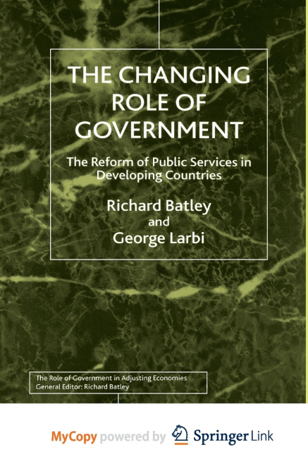The Changing Role of Government