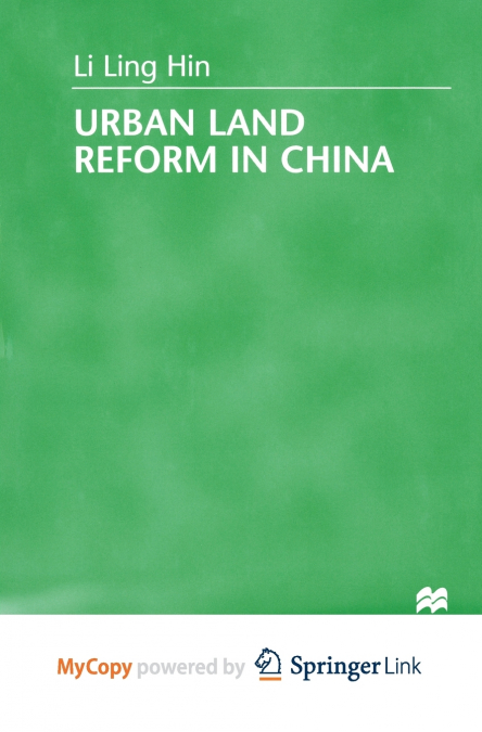 Urban Land Reform in China