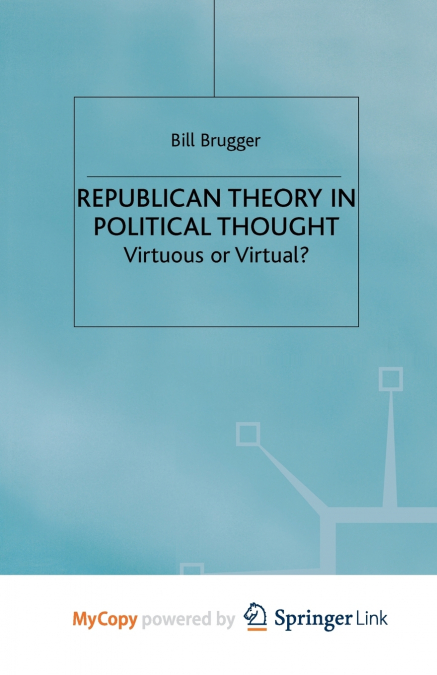 Republican Theory in Political Thought