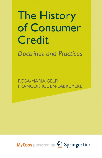 The History of Consumer Credit