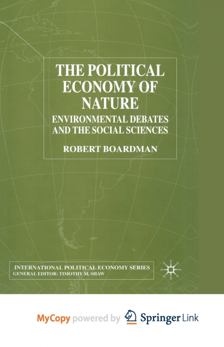 The Political Economy of Nature