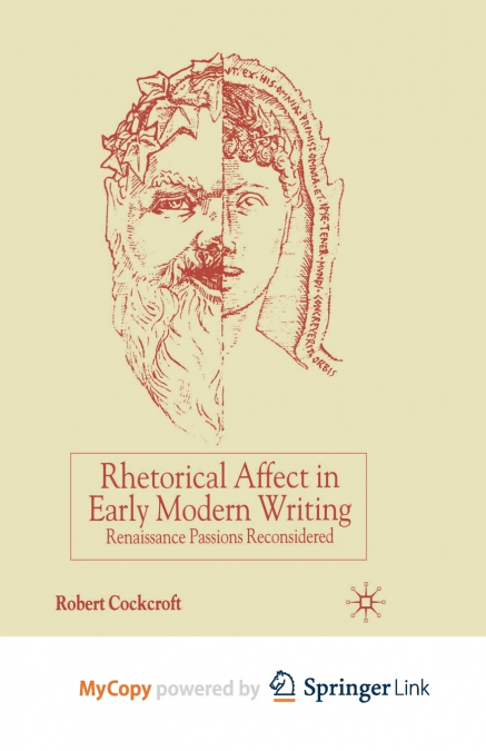 Rhetorical Affect in Early Modern Writing