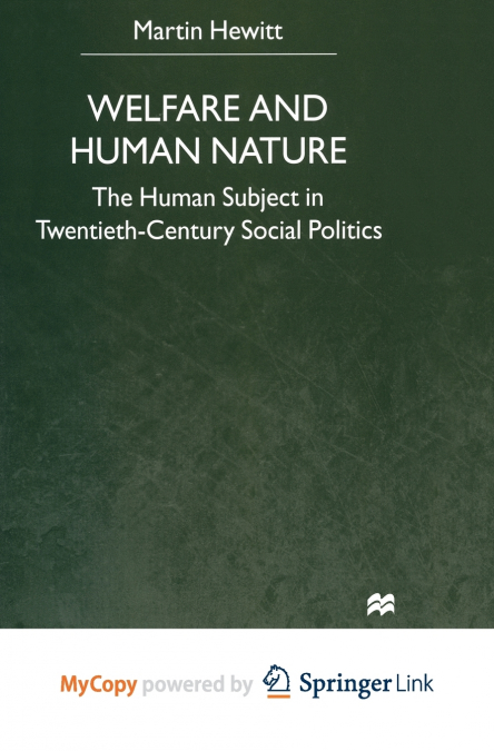 Welfare and Human Nature