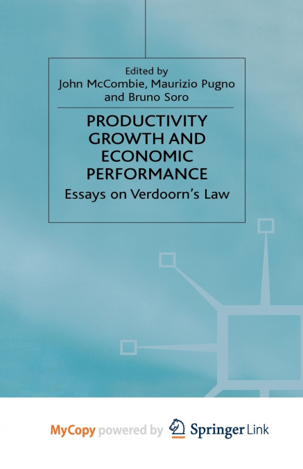 Productivity Growth and Economic Performance