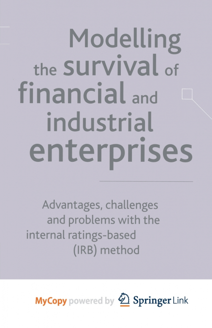 Modelling the Survival of Financial and Industrial Enterprises