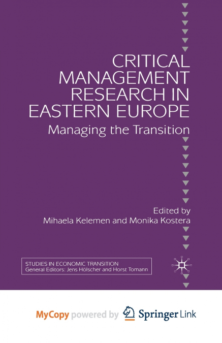 Critical Management Research in Eastern Europe