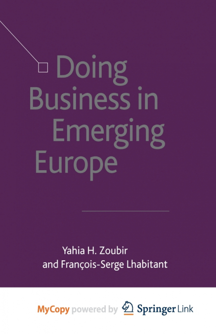 Doing Business in Emerging Europe