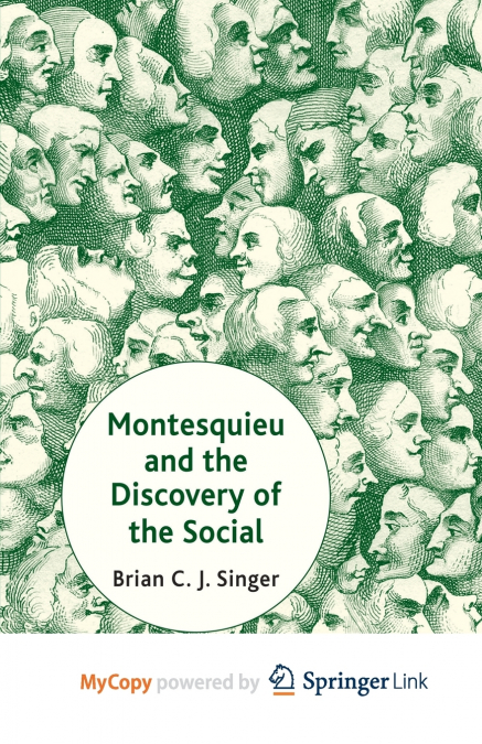 Montesquieu and the Discovery of the Social
