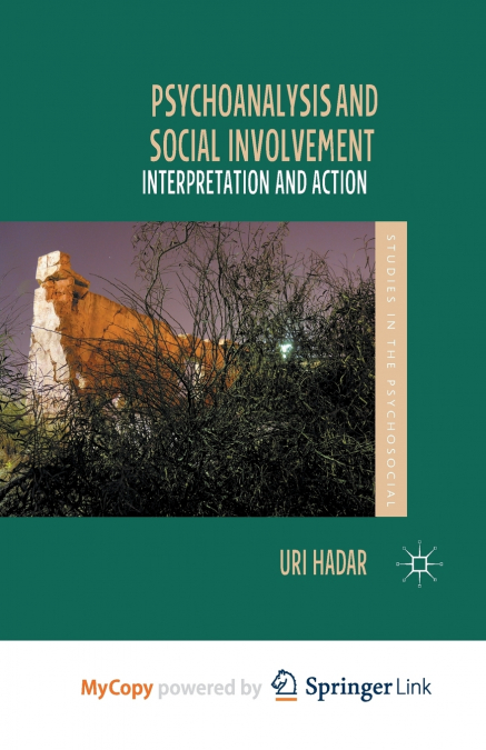 Psychoanalysis and Social Involvement