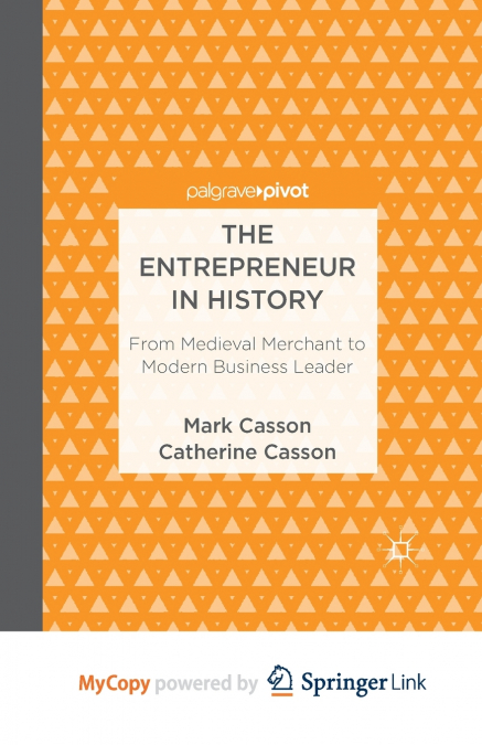 The Entrepreneur in History