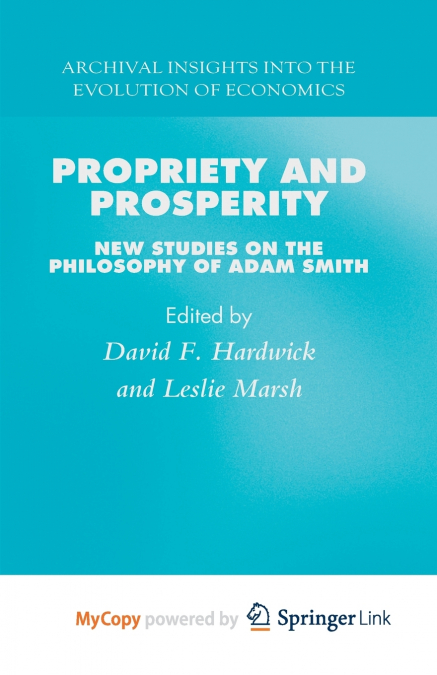 Propriety and Prosperity