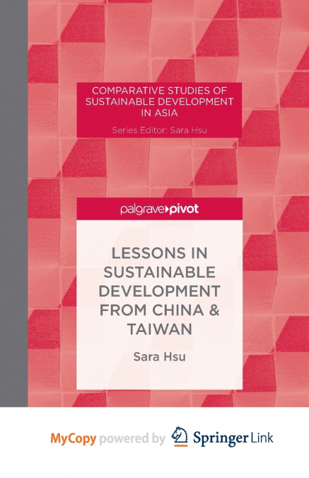 Lessons in Sustainable Development from China & Taiwan