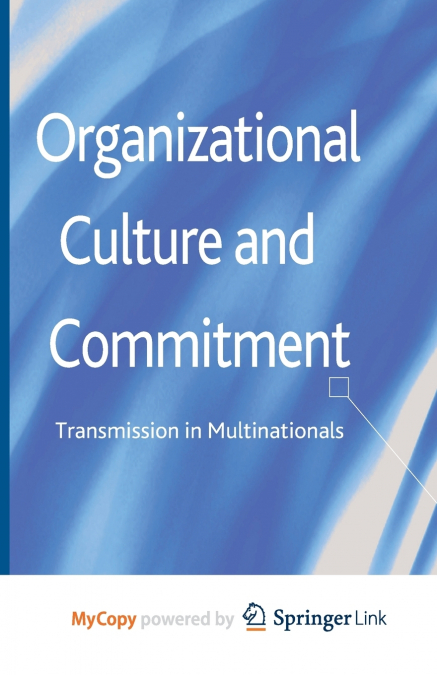 Organizational Culture and Commitment
