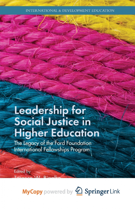 Leadership for Social Justice in Higher Education