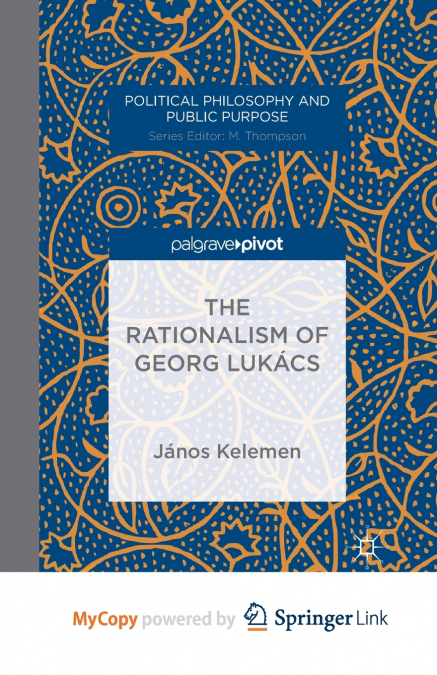 The Rationalism of Georg Lukács