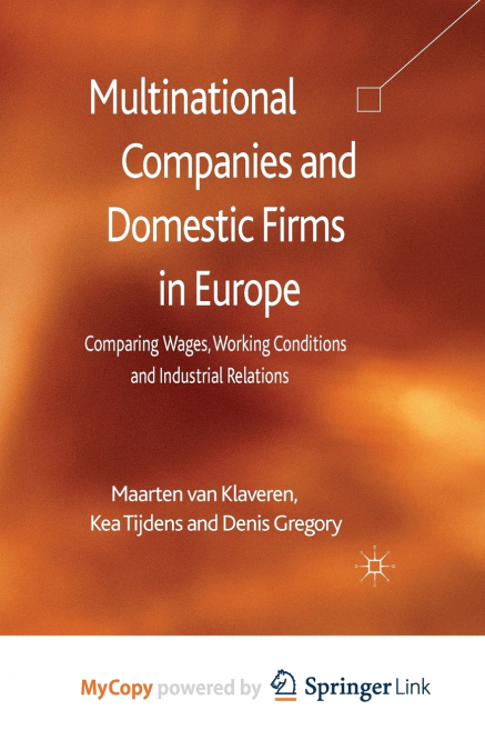 Multinational Companies and Domestic Firms in Europe