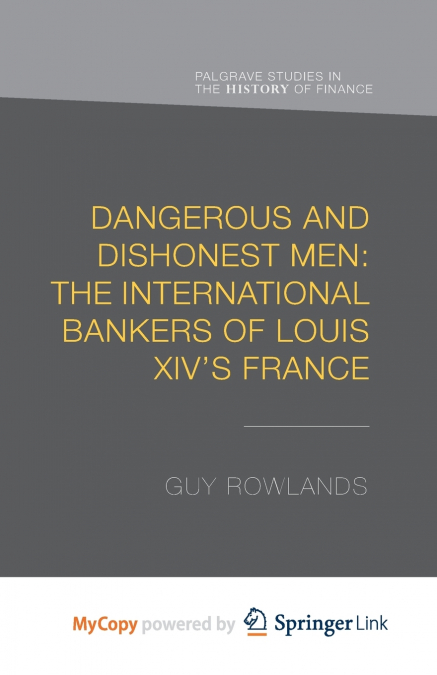 Dangerous and Dishonest Men