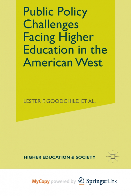 Public Policy Challenges Facing Higher Education in the American West