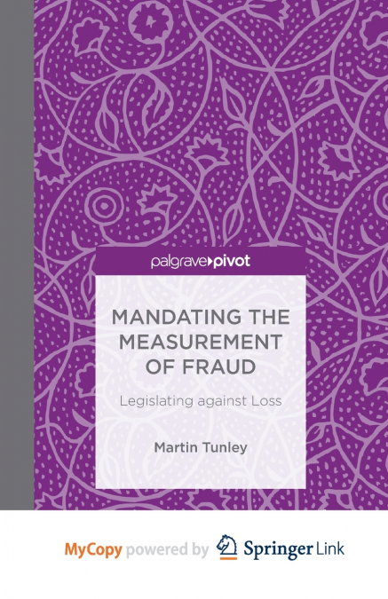 Mandating the Measurement of Fraud