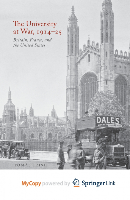 The University at War, 1914-25