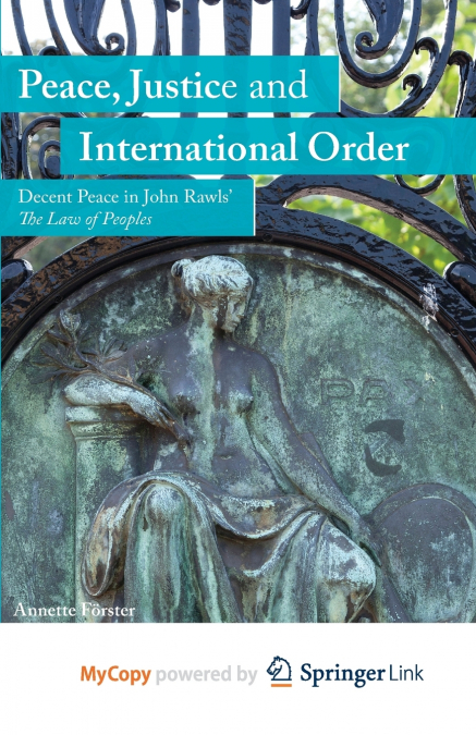 Peace, Justice and International Order