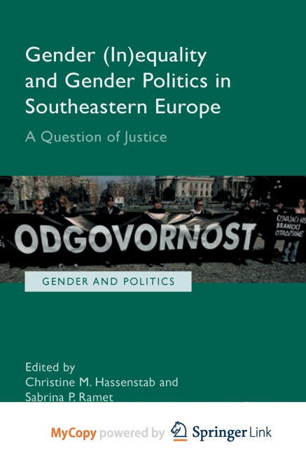 Gender (In)equality and Gender Politics in Southeastern Europe