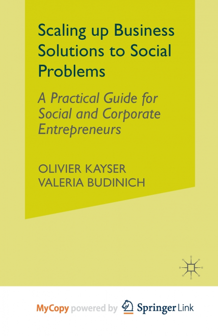 Scaling up Business Solutions to Social Problems