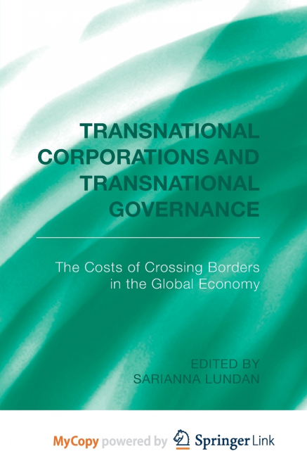 Transnational Corporations and Transnational Governance