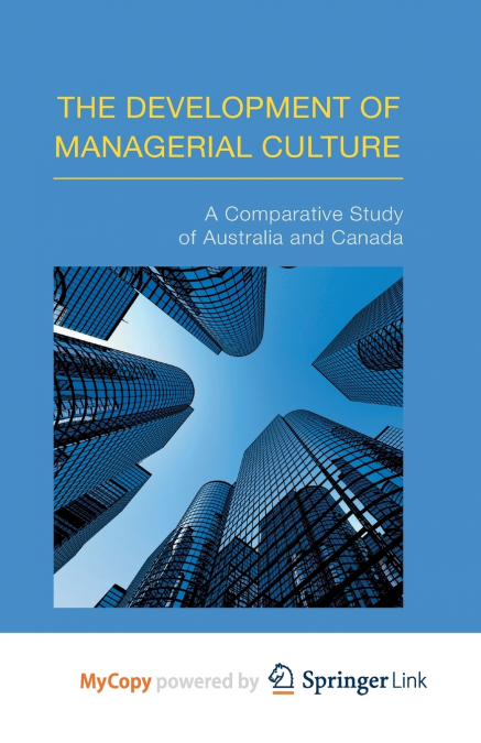 The Development of Managerial Culture