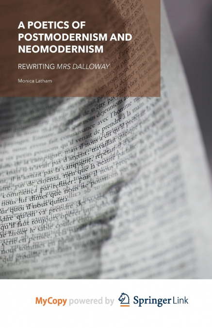 A Poetics of Postmodernism and Neomodernism