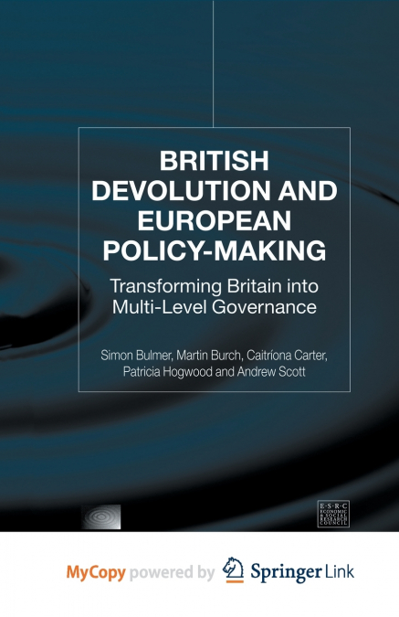 British Devolution and European Policy-Making