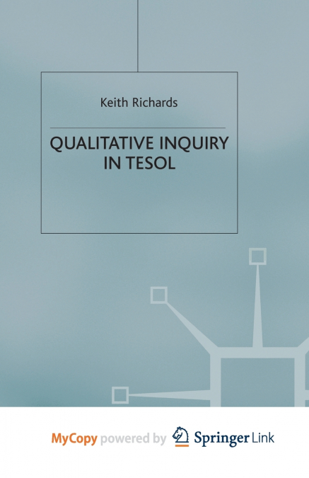 Qualitative Inquiry in TESOL
