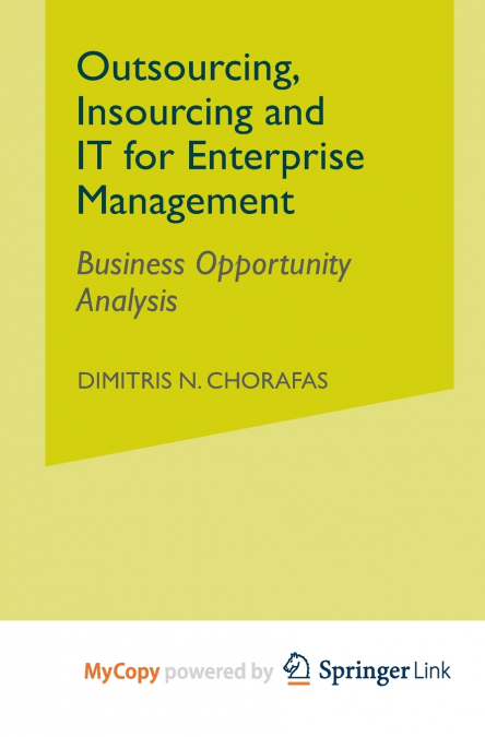 Outsourcing Insourcing and IT for Enterprise Management