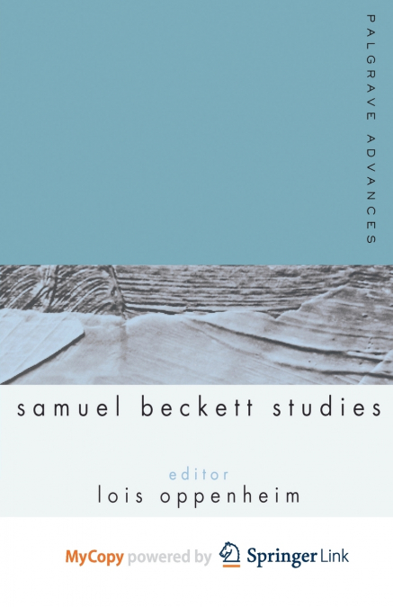 Palgrave Advances in Samuel Beckett Studies