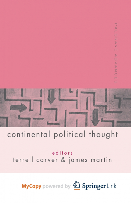 Palgrave Advances in Continental Political Thought