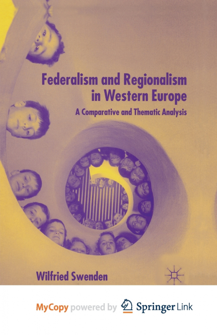 Federalism and Regionalism in Western Europe