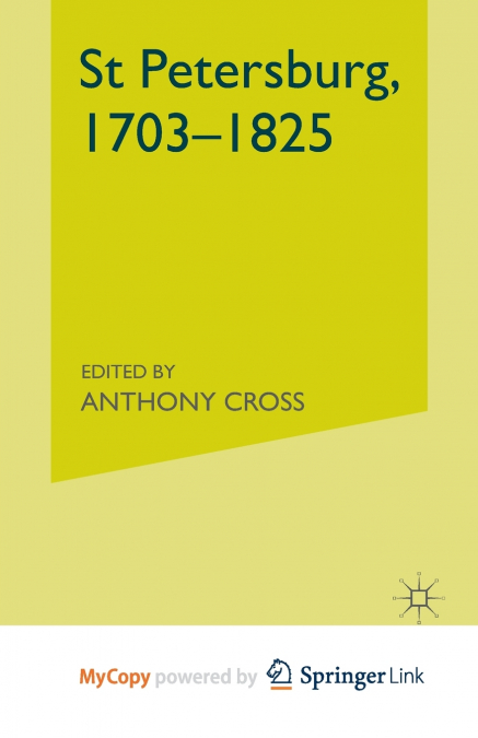 St Petersburg, 1703-1825