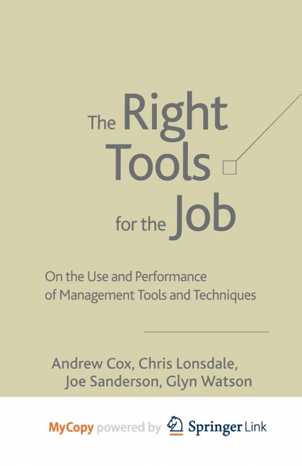 The Right Tools for the Job